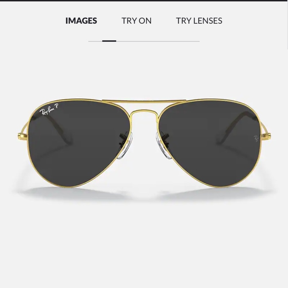 Ray-Ban Gold Aviator Authentic Sunglasses